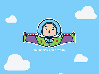 Buzz lightyear - toy story pixar blue buzz lightyear creative cute design disney illustraion illustration illustration art illustrations illustrator less is more lineart linework pixar pixar art toy story toysjory toystory vector