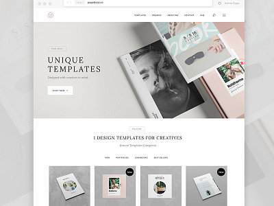 Website preview banner brochure home homepage pastel products site slider templates website white woocommerce