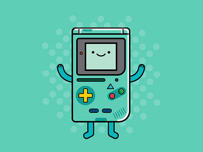 BMO Gameboy adventure time bmo cartoon children kids cute fun funny gameboy geek geeky illustration nerd nintendo videogame