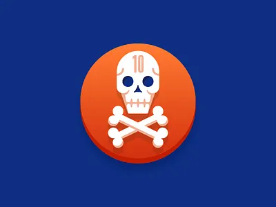 Achievement: 10 Kills ☠️ achievement badge game hit illustration ios kill mobile skull success trophy