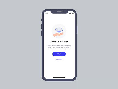 Lost Connection - (No Internet) animation digital experience motion graphics ui