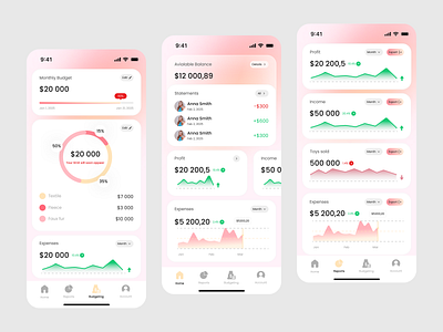 Fintech Mobile App app figma finance fintech mobile app ui uxui