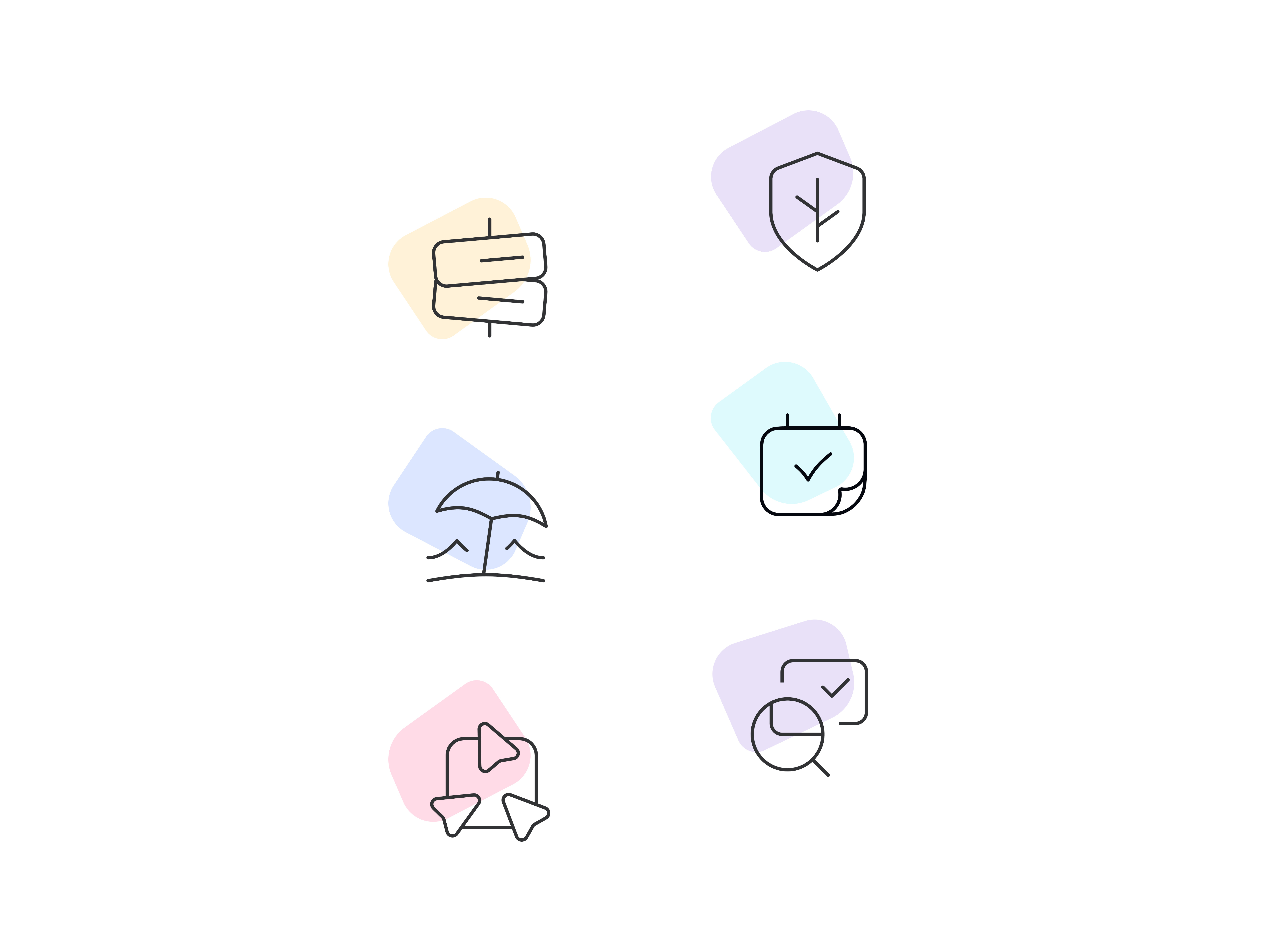 Example of Minimal Modern Flat Icon Design