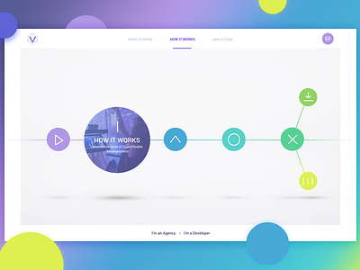 Minimalist Colorful Website color colorful design fun interactive minimalist site ui website