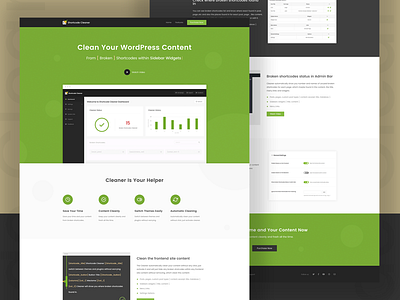 Shortcode Cleaner WordPress Plugin cleaner content green plugin producthunt shortcode ui ux web website wordpress