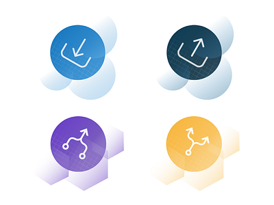 UI illustration icônes category circles geometric icons interface section ui