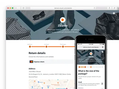 Boomerang calendar delivery ios mobile packages schedule stuart track ui web zalando