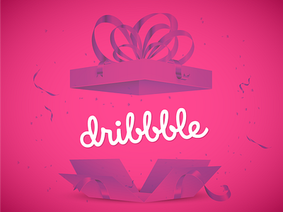 Hello Dribbble debut shot dribbble first shot packaging