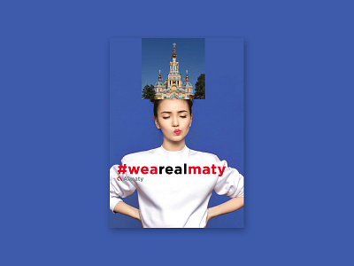 Almaty City Poster almaty campaign city collage crown poster real wordgame