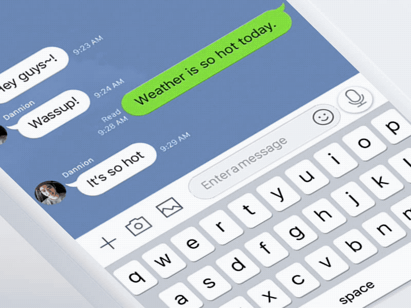 LINE Voice Message Interaction interaction line messenger voice