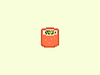 Sushi 8 bit food retro sushi