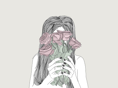 Flowers charlotte dessine digital illustration pastel