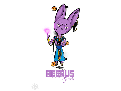 ⚡️ BĘ Ė R Ū S G A N G Z’ ⚡️ anime artwork beerus dbz dragonball dragonballz drawing fanart illustration manga procreate