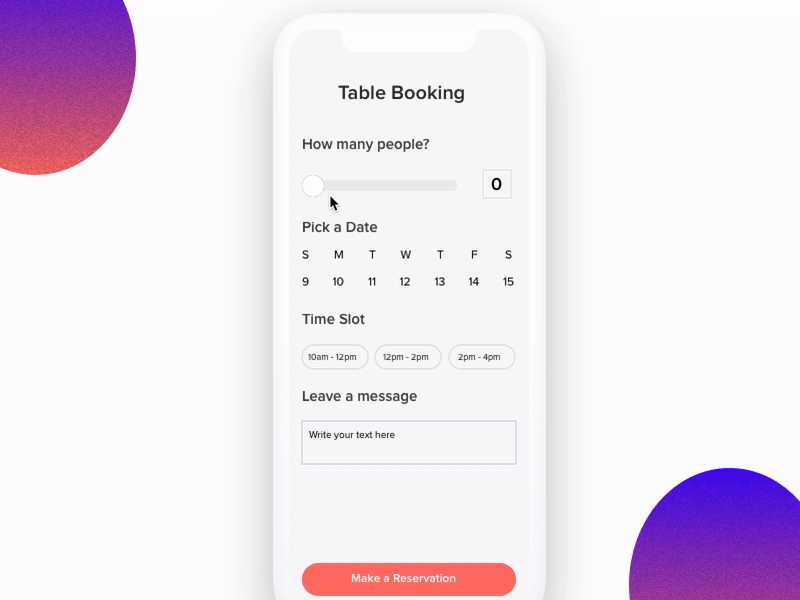 Table booking app - Interaction app booking hotel interaction mac principle restaurant sketchapp table transition ui ux