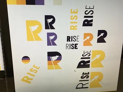 Rise - branding in progress brand charity icon identity logo non profit rise