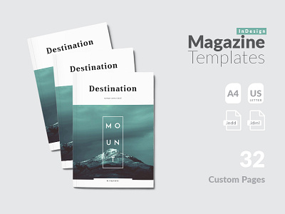 Indesign Magazine Template a4 magazine clean elegant indesign template magazine template minimal magazine page modern multiple multipurpose newsletter simple us letter