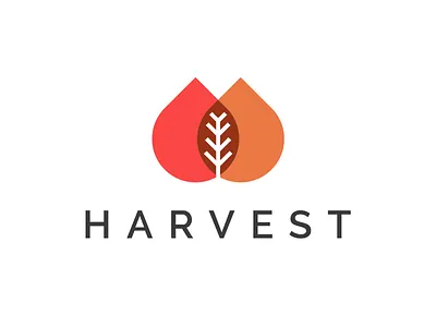 Logo Design for Harvest best logo gradient logo green logo harvest logo logo design organic logo plant logo tree logo