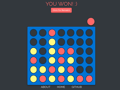 Online Connect 4 connect four game game interface user interface