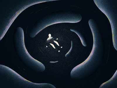 WIP blobs character dark figure lightly motion design photoshop scad textures