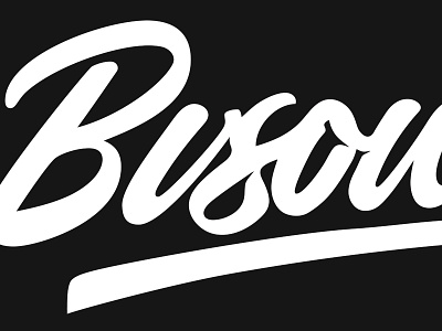 Bisou Bisou Lettering brand calligraphy customtype kiss lettering logo logotype sketch type typography