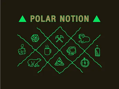 Totems illustration neon twin peaks