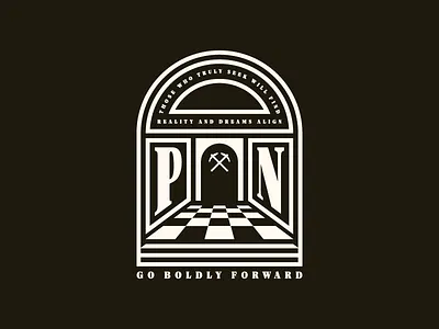 Reality and Dreams Align arch checker enlightenment illustration tile