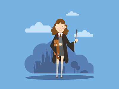 Valeria Petrianova Inspired Hermione character graphic harry potter petrianova