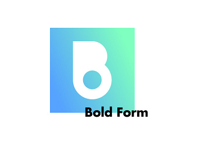 Boldform Logo Design bold design gradient logo logo design modern studio