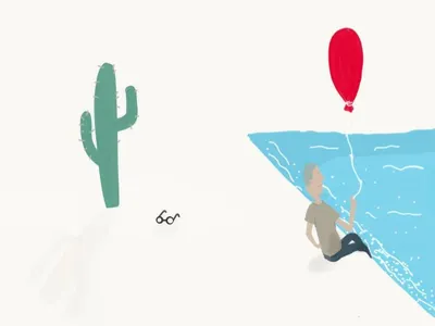 Sunny day art balloon fiftythree illustration pencil phone