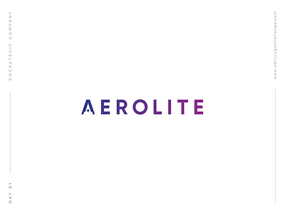 Daily Logo Challenge | 01. Rocketship aerolite challenge daily dailylogochallenge letter a logo rocketship