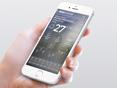 Worldwide Weather Mobile App Concept graphicdesign mobileapp photoshop ui ux weatherapp