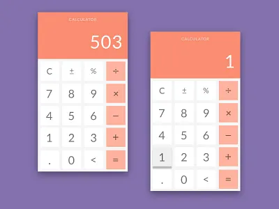 Calculator calculator dailyui004 flat design