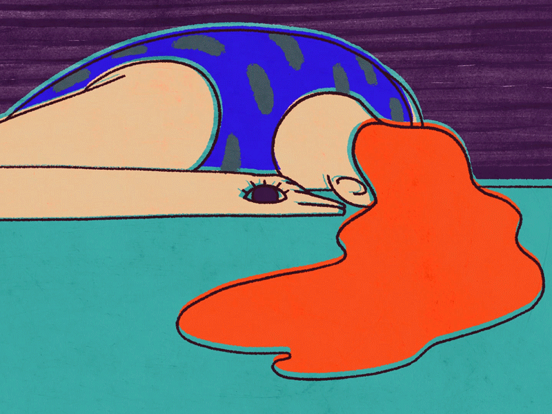 Fondue 2d 2d animation after effects animation art character gif illustration loop photoshop wip