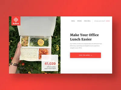 Landing Page Split Screen Kulina