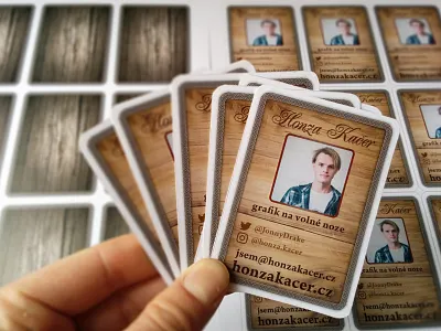 My new business cards business business cards card cards game playing print wood