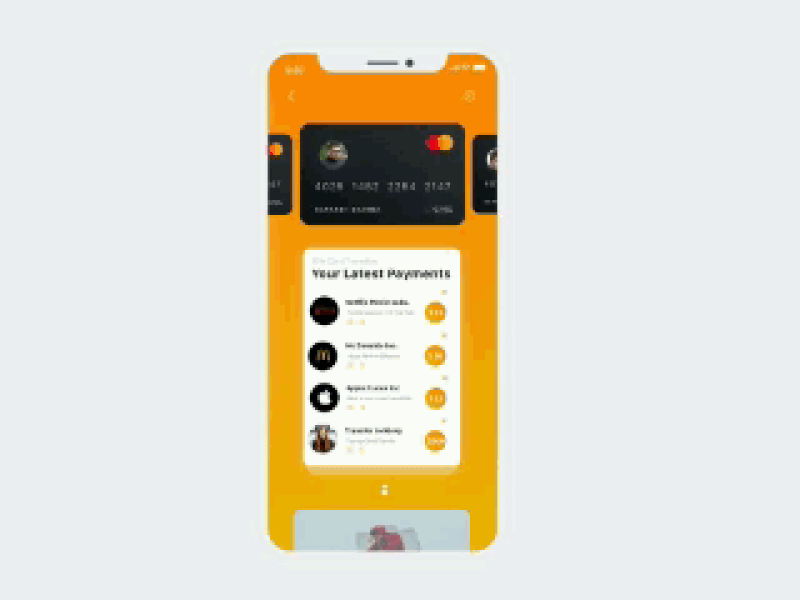 Payment App animation application experience feed interface network results search social ui user ux