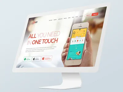 Coco App Site Template android app coco ios mobile