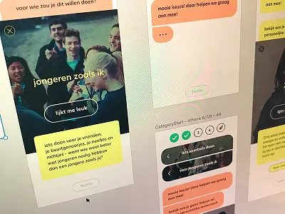 Ikbengeweldig Prototype bubbles chat first shot prototype