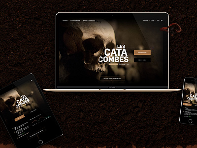 Catacombes - concept site concept design site ui