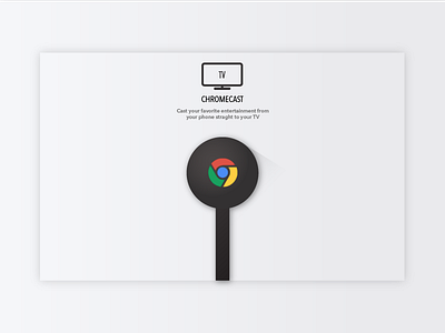 Google Chromecast chromecast concept google graphic design landing page minimalist monochrome open sans vector vector graphics
