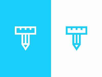 tutor / logo design application design discipline education learn literacy logo pen pen drawing pencil ruler school schooling science service student tutor university write