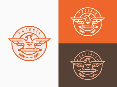 Phoenix bakery design logo phoenix