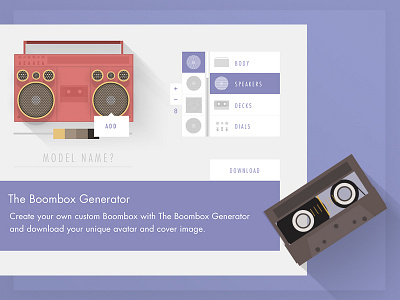 Boombox Project creative design designer digital freelance freelancer interactive interactive design ui ux web design
