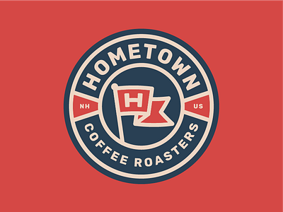 Hometown patch badge branding coffee coffee packaging hat identity logo packaging patch sticker