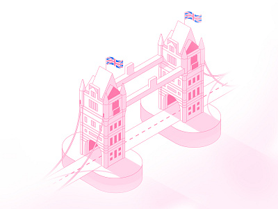 London Bridge bridge britain gradient illustrator london stroke tower travel uk vector