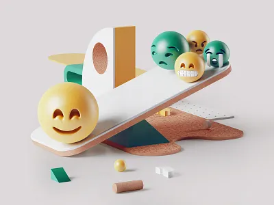 Science of emotions c4d editorial emoji emotions