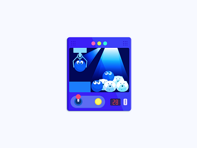 Doll machine illustration ui