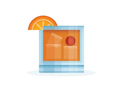 The Don Draper ;) alcohol composition don draper drink graphic icon icon design illustration mad men old fashion orange texture