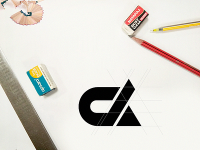 D+A Logo Design da drawing logo