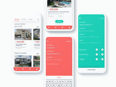 JP Brokers - Immobile screen app app design app screen design mobile filter filter screen immobile mobile design real estate search search screen